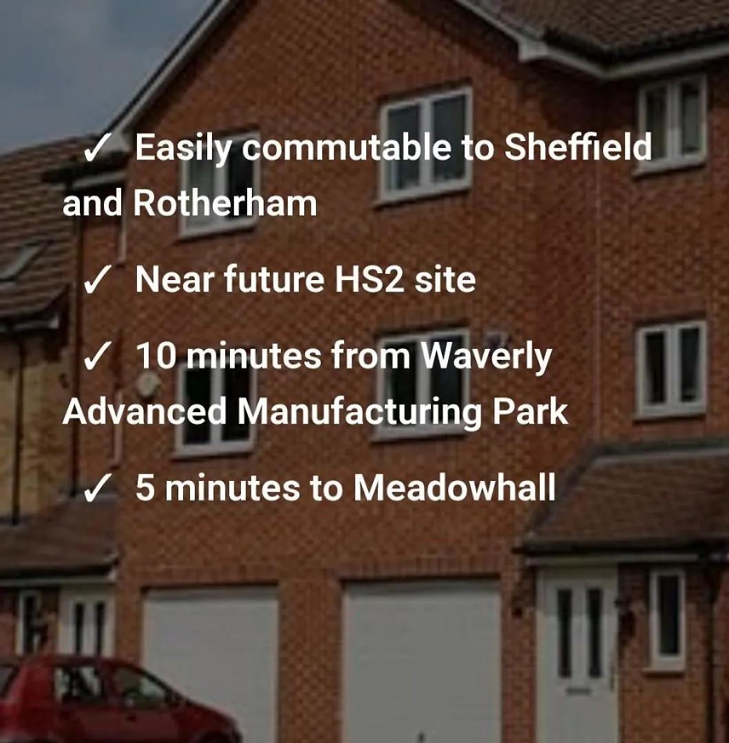 New Build 3-Bed In Rotherham Fast Wifi, Garden & Driveway